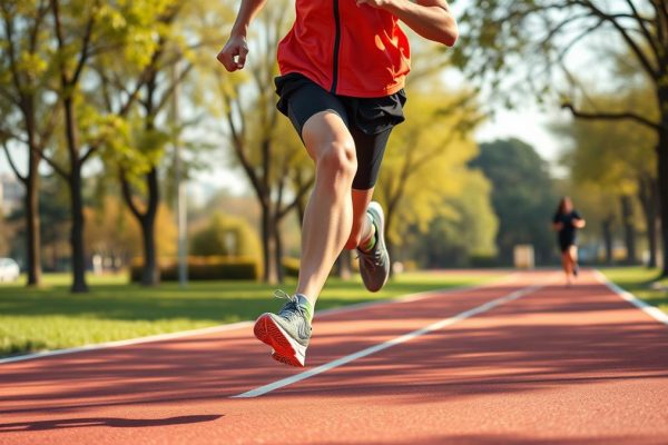 Lari pagi dengan kombinasi stretching dinamis dan latihan kekuatan